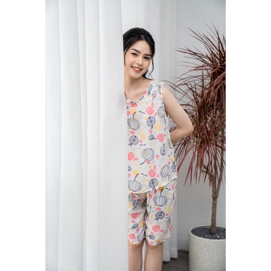 BỘ MẶC NHÀ WONNER SÁT NÁCH QUẦN NGỐ 22026