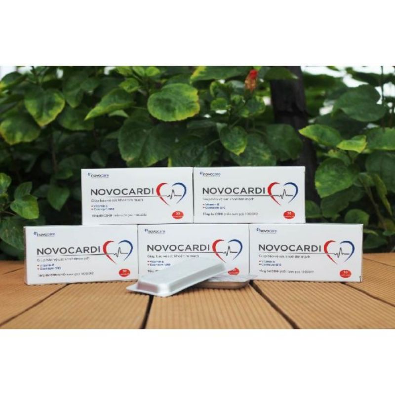 NOVOCARDI hỗ trợ bảo vệ sức khỏe tim mạch hộp 30 viên