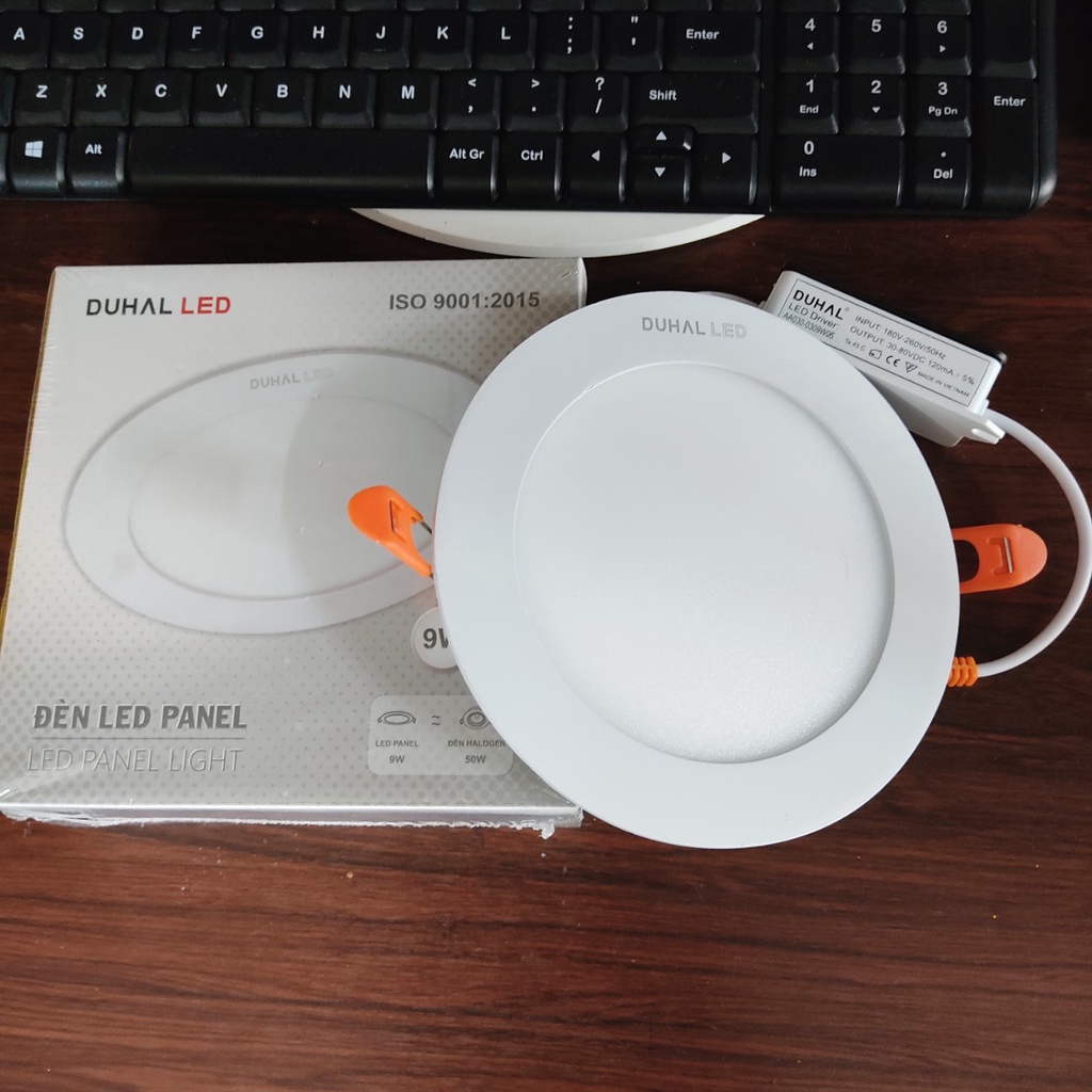 Đèn led âm trần DUHAL 9w - Lổ khoét lắp đặt 130 mm  -  Hàng chính hãng .