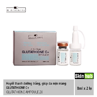 Serum dưỡng trắng da , chống lão hóa , xóa bỏ tàn nhang , nâng cơ mặt , Mediskinbyc Glutathione C+ Ampoule 2x