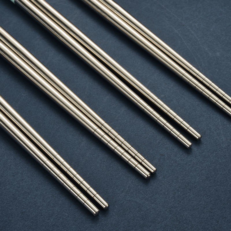 23cm Set 4 đôi đũa inox màu sắc xinh xắn