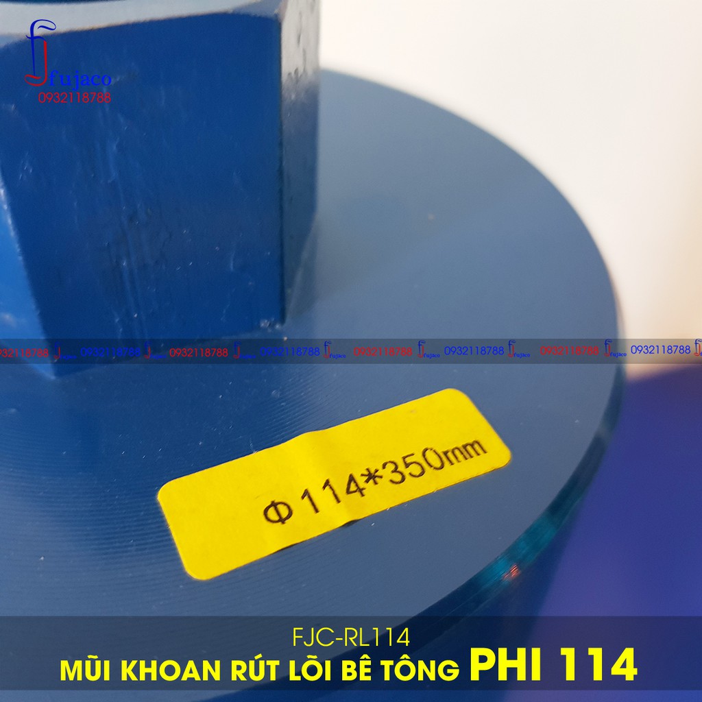 Mũi khoan rút lõi bê tông phi 114 mm - FUJACO