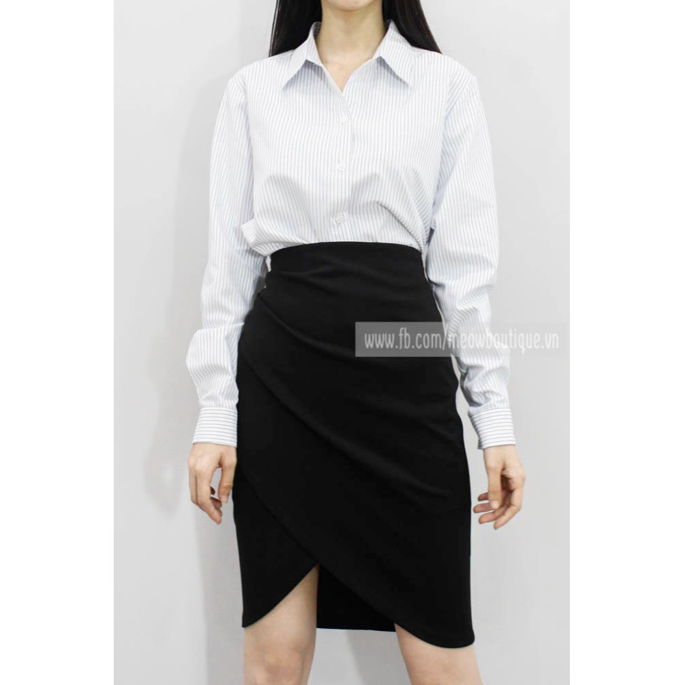 [Mã FATHANG5 giảm 10K đơn 50K] [Hình thật tự chụp] Chân Váy Công sở Bút Chì Tulip Xếp Pli Nhún Meow Boutique | BigBuy360 - bigbuy360.vn