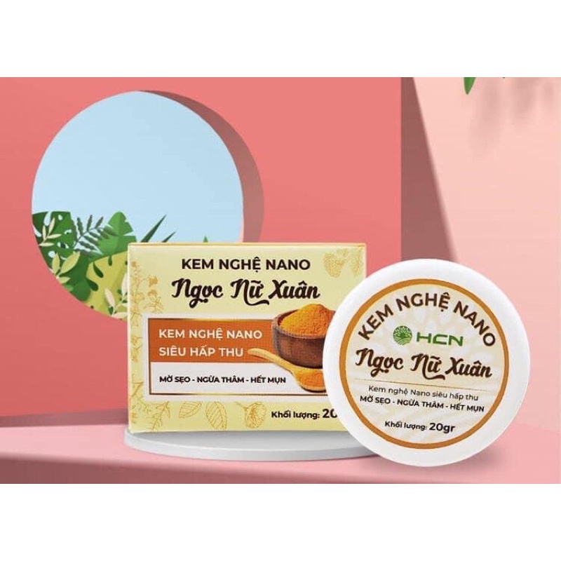 Kem nghệ Nano Ngọc Nữ Xuân 20gr mờ sẹo, giảm thâm - DT070