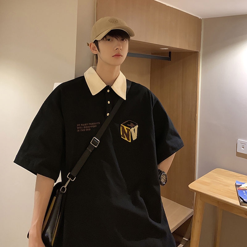 Áo Thun POLO Tay Ngắn Dáng Rộng Thời Trang Mùa Hè Dành Cho Nam