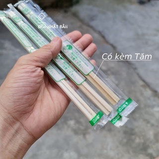 Combo 100 đôi Đũa gỗ tách + Tăm nhật bản Opp