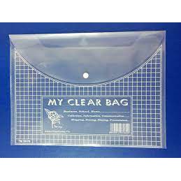 Sỉ 10 Túi clear bag khuy bấm đựng bài kiểm tra khổ A4  37k