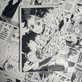 Bộ Tranh dán tường poster anime decor góc học tập làm việc