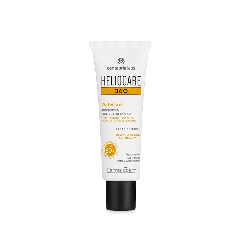 Kem chống nắng Heliocare 360 Pigment, Mineral, Water Gel, A R Emulsion 50ml