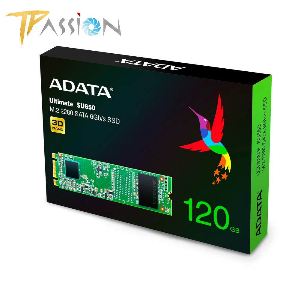 Ổ Cứng SSD M.2 2280 ADATA Ultimate SU650 - Bảo Hành 6 Năm 1 Đổi 1 Chính hãng, SATA 6Gb/s, 3D NAND Flash