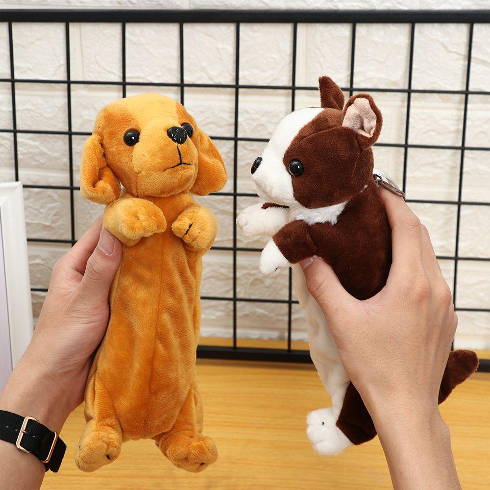 1 Túi Đựng Bút/Tiền Xu/Đồ Trang Điểm Bằng Vải Lông Nhung Dễ Thương Xinh Xắn