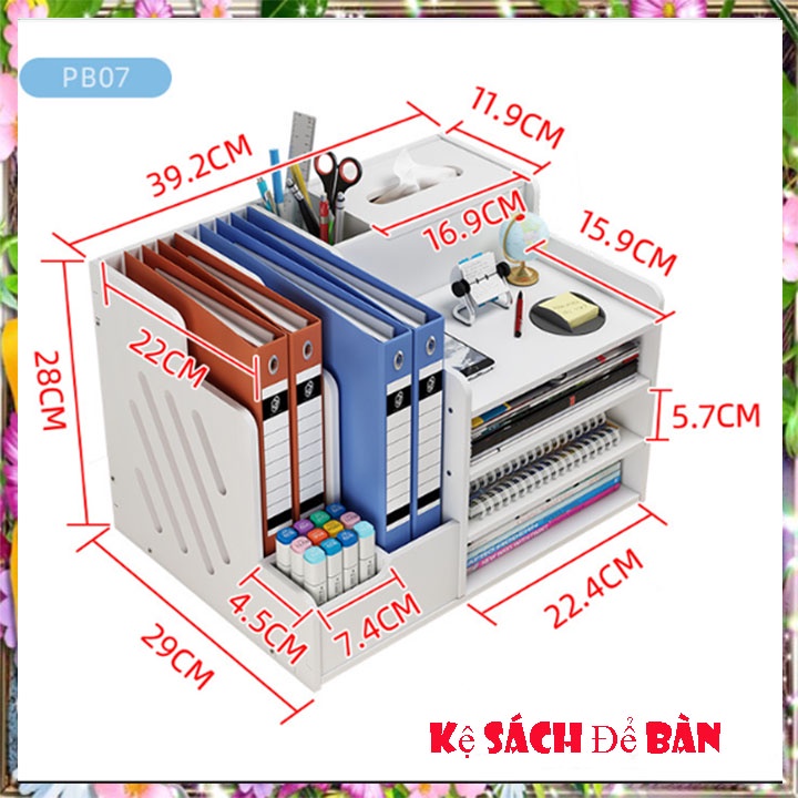 Kệ sách, giá sách để bàn làm việc cho chị em công sở
