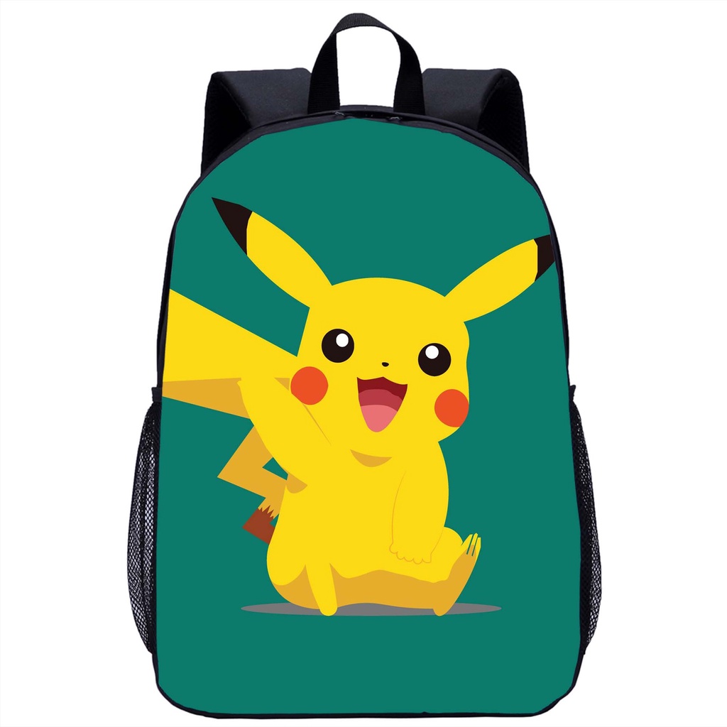 Ba lô đi học in họa tiết hoạt hình Pokémon dễ thương sức chứa lớn 17
