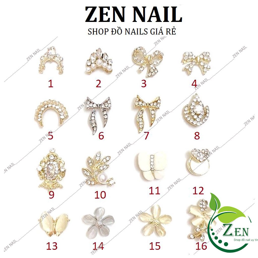 Charm Nail, Charm gắn móng, trang trí móng cao cấp