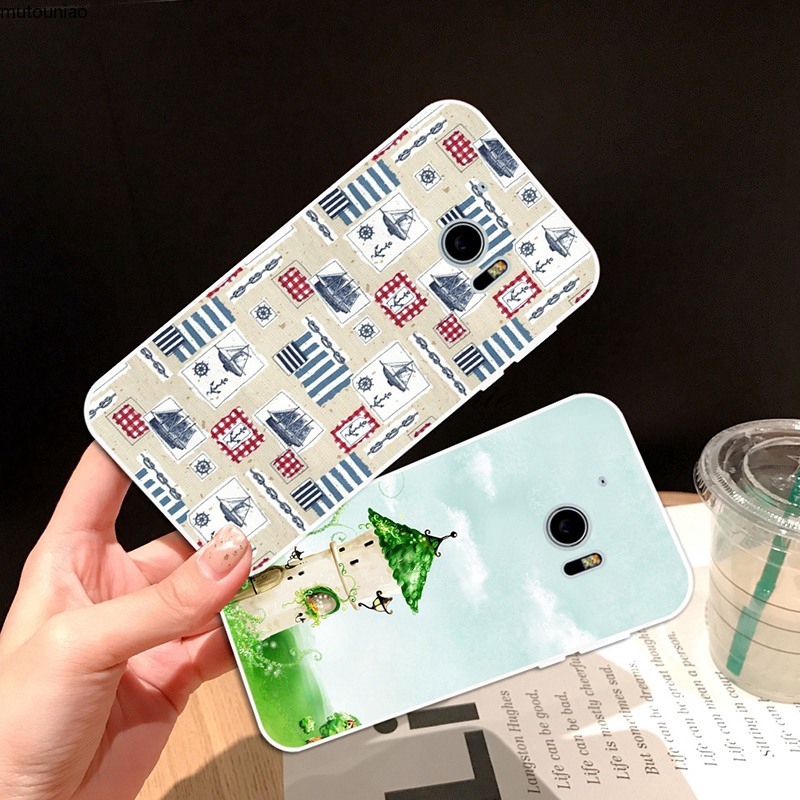 Ốp điện thoại TPU silicon mềm in hình lâu đài cho HTC Desire M10 U Ultra U11 X9 10 Pro EVO M9 12 Plus