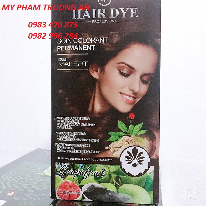 Dầu gội đầu thảo dược nâu đẹp tóc Không Cần Nhuộm HAIR DYE