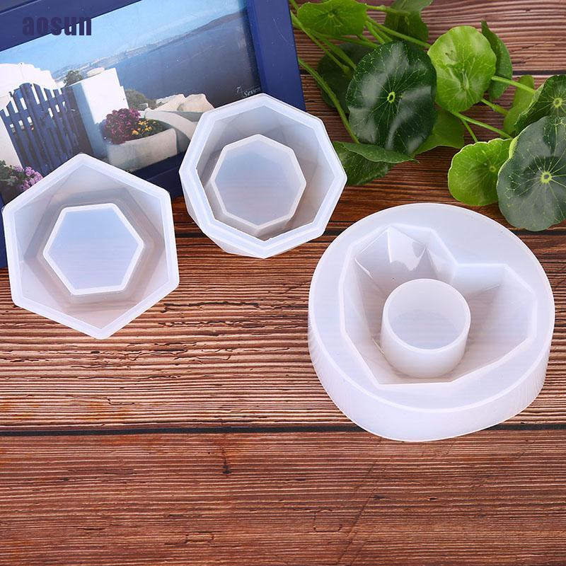 Khuôn Silicone Làm Nến Hình Chậu Hoa Xinh Xắn