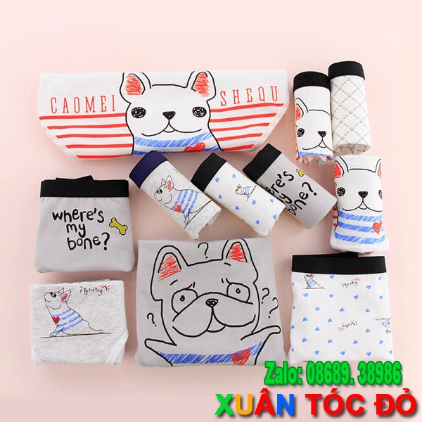 SỈ ZALO RẺ HƠN NHIỀU_ Quần Lót Cún Tìm Xương 5 Kiểu Siêu Ngầu 5076