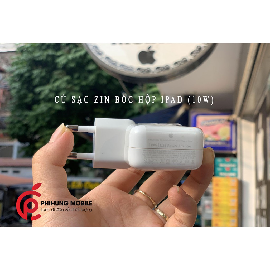 CỦ SẠC IPAD (10W) ZIN CHÍNH HÃNG APPLE