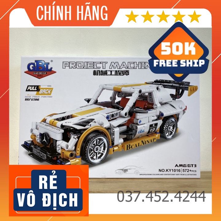 Đồ Chơi Lắp RápFreeshipLego Siêu Xe Đua Thể Thao AMG GT3 Kaizhi 1016