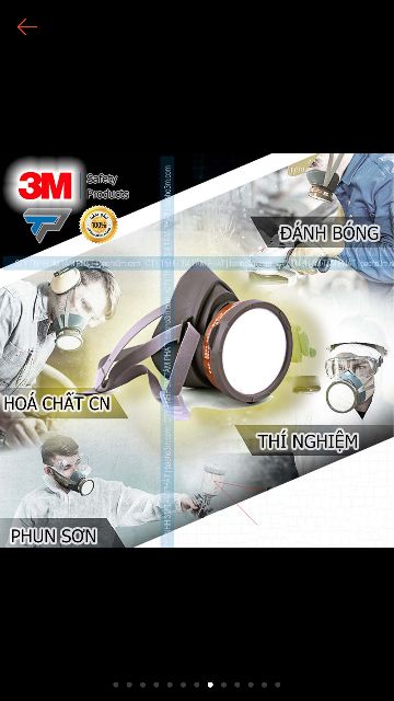 bộ mặt nạ phòng độc chính hảng 3M  cao cấp nguyên tem