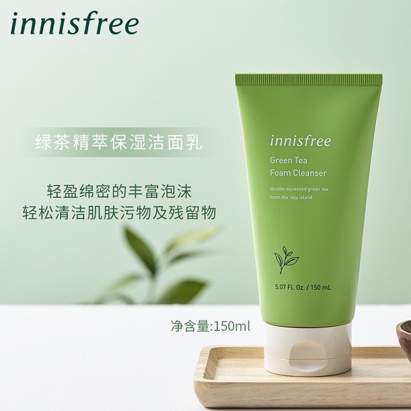 Sữa rửa mặt làm sạch innisfree Green Tea Foam Cleanser 150ml