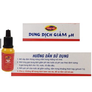 DUNG DỊCH GIẢM PH, ĐIỀU CHỈNH PH CHO HỒ CÁ