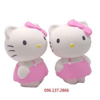( hồng ) SQUISHY BÉ MÈO HELLO KITTY HỒNG DỄ THƯƠNG ( Tongkhodochoilc )