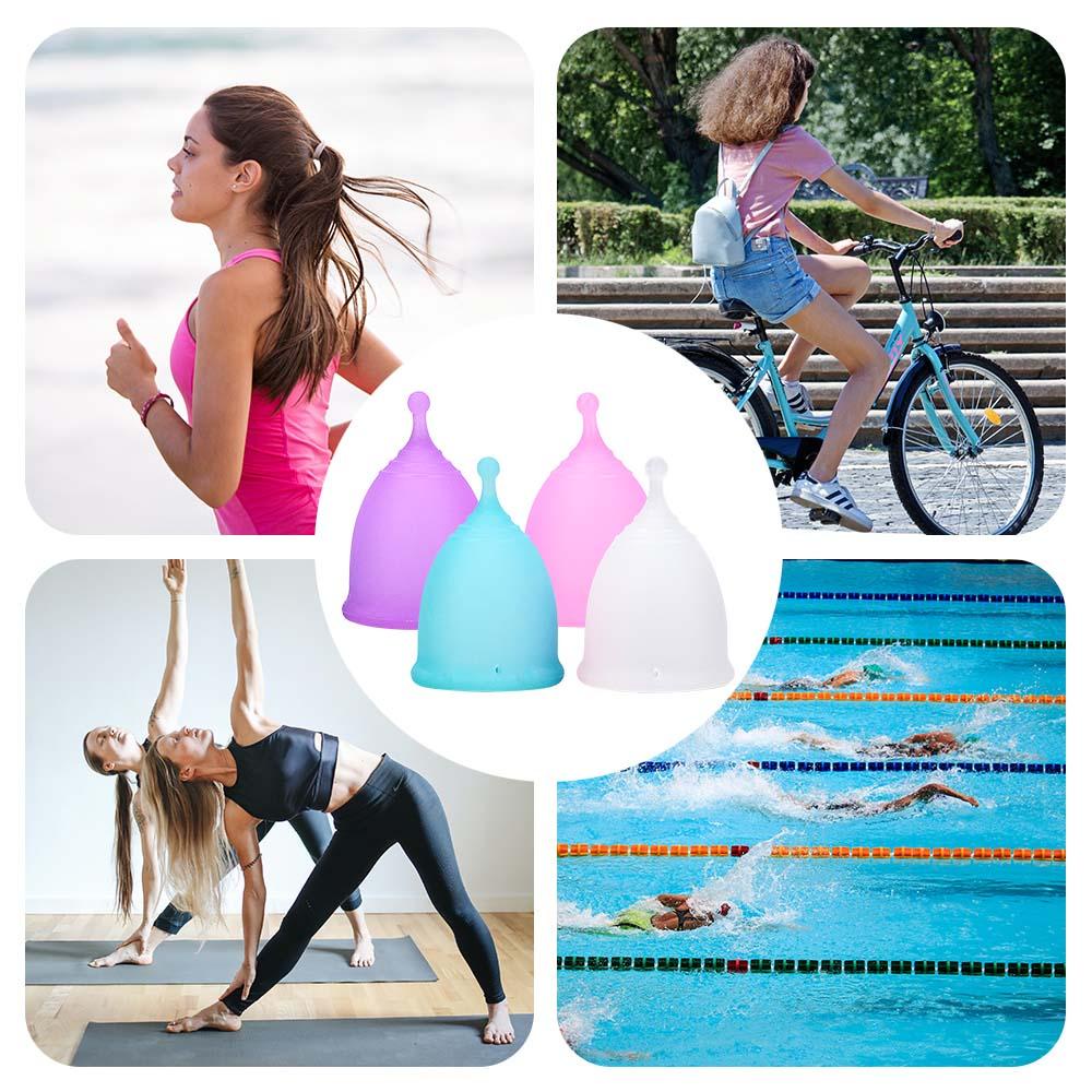 Cốc Nguyệt San Silicone An Toàn Tiện Lợi Cho Du Lịch