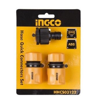 INGCO Bộ 3 Khớp Nối ống nước vòi xịt rửa HHCS03122