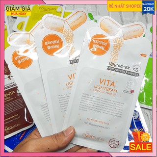 Mặt nạ Mediheal Vita Essential Mask Vitamin Lightbeam giúp làm trắng sáng da  24ml