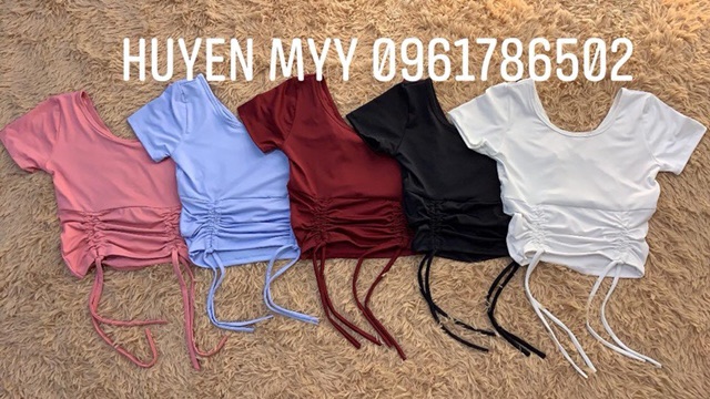 ÁO CROPTOP 2 MẶT ( RÚT - CHÉO )