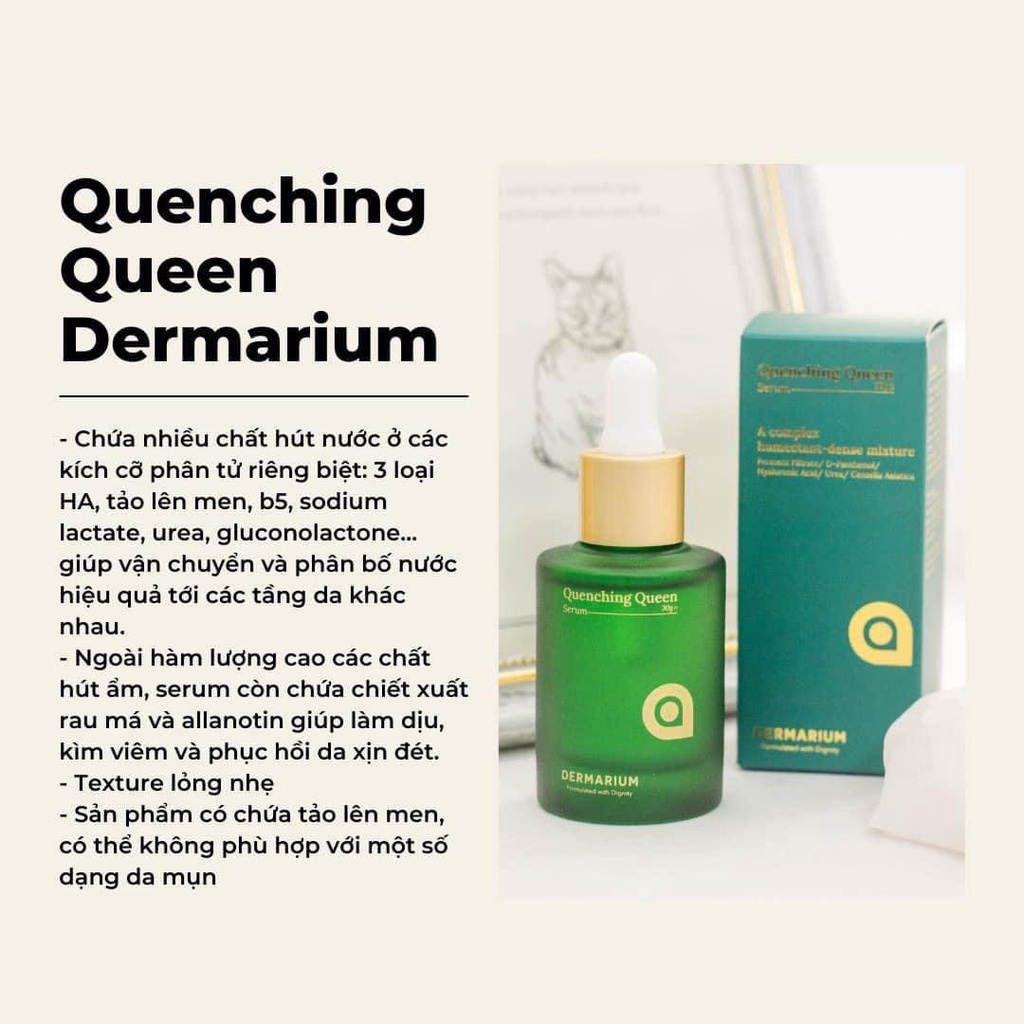 Dermarium Quenching Queen - Serum dưỡng ẩm, phục hồi toàn diện 30g