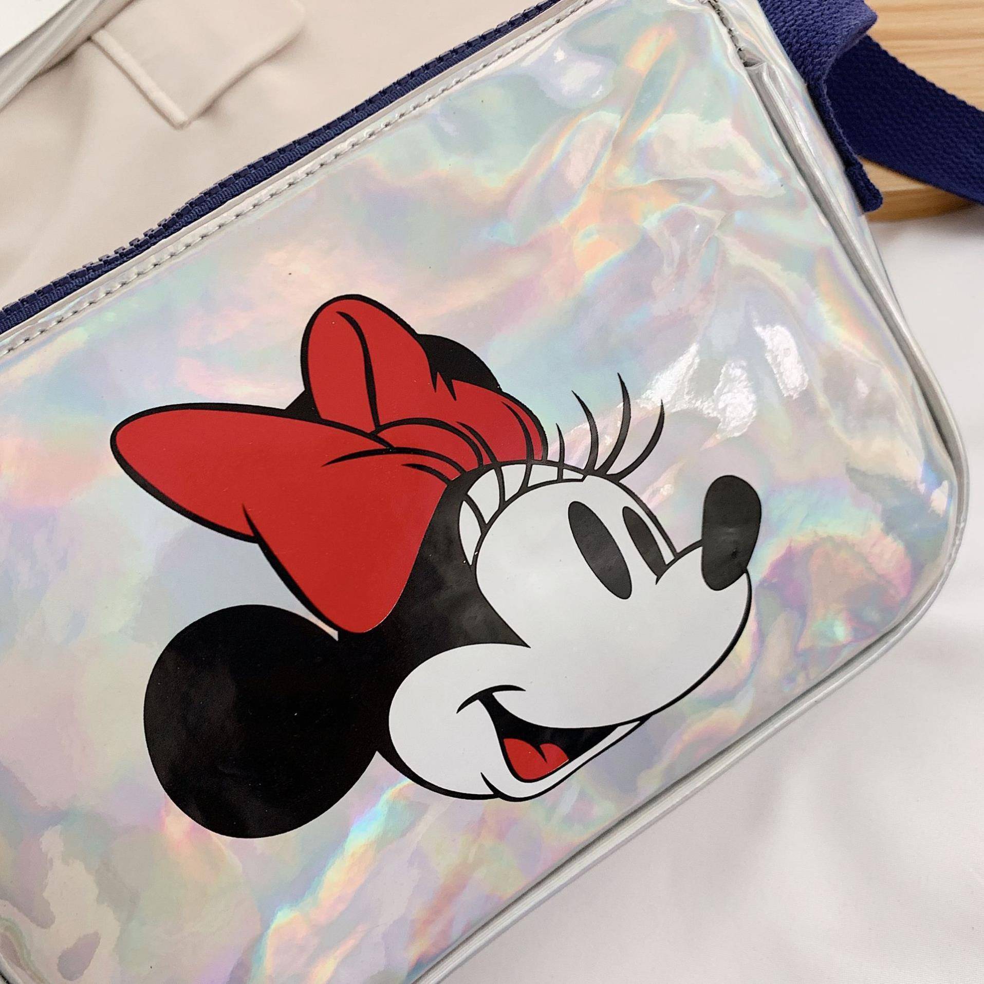 Mickey Mouse Sling Túi Hàn Quốc Túi Messenger Chống Nước 2 Trong 1 Túi Đeo Chéo Thời Trang Túi Đeo Vai Đơn