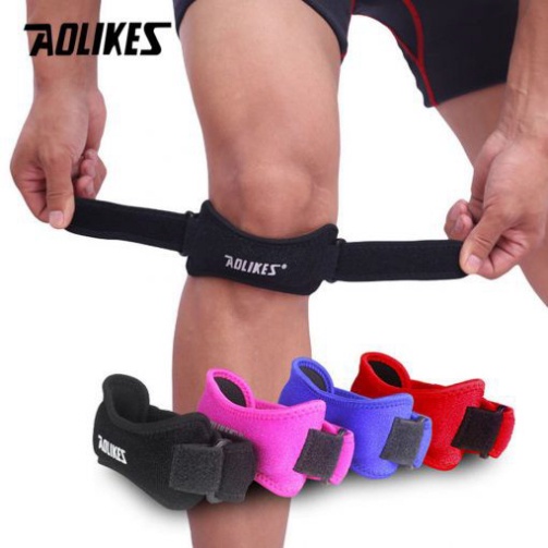 Đai bó đầu gối CÓ ĐỆM HƠI SILICONE THOÁNG KHÍ tránh chấn thương cho đầu gối chuyên gym Aolikes AL 7919