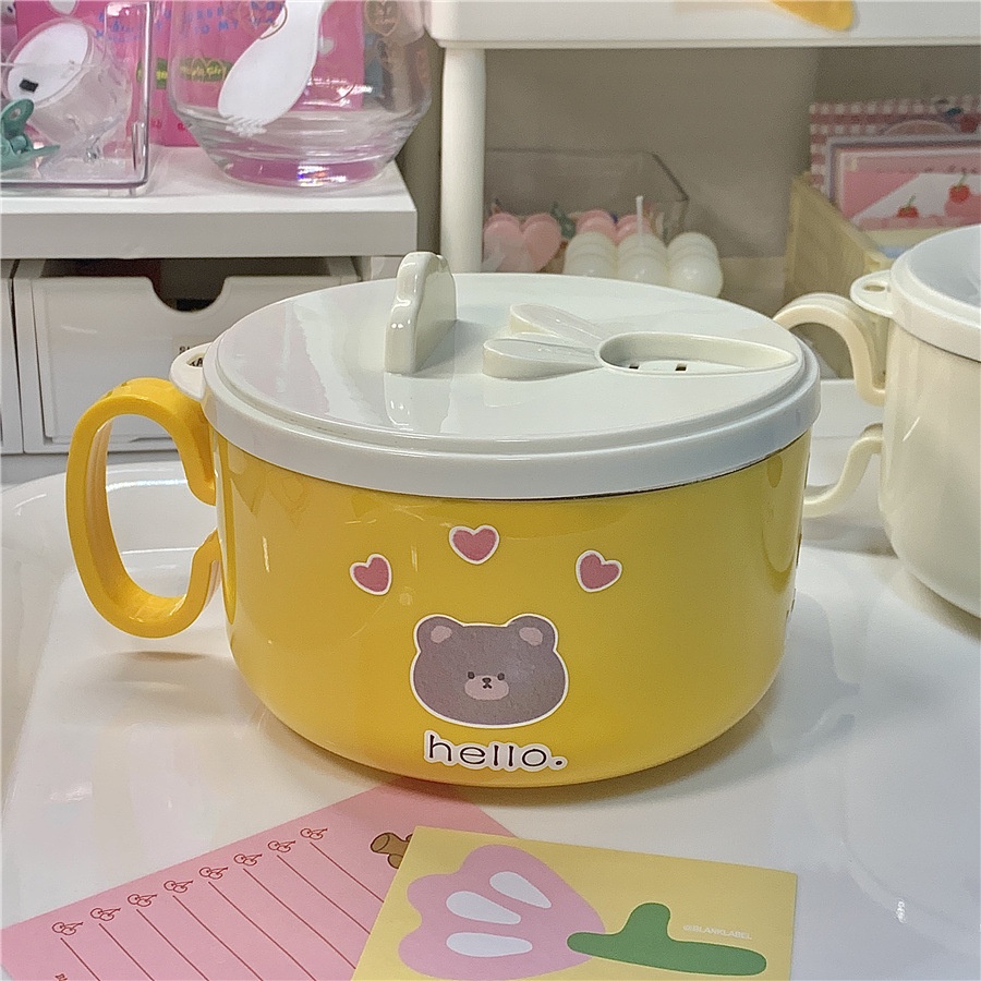 Bộ Tô Cỡ Lớn Bằng Thép Không Gỉ 304 Kèm Nắp Cao Su Tiện Dụng