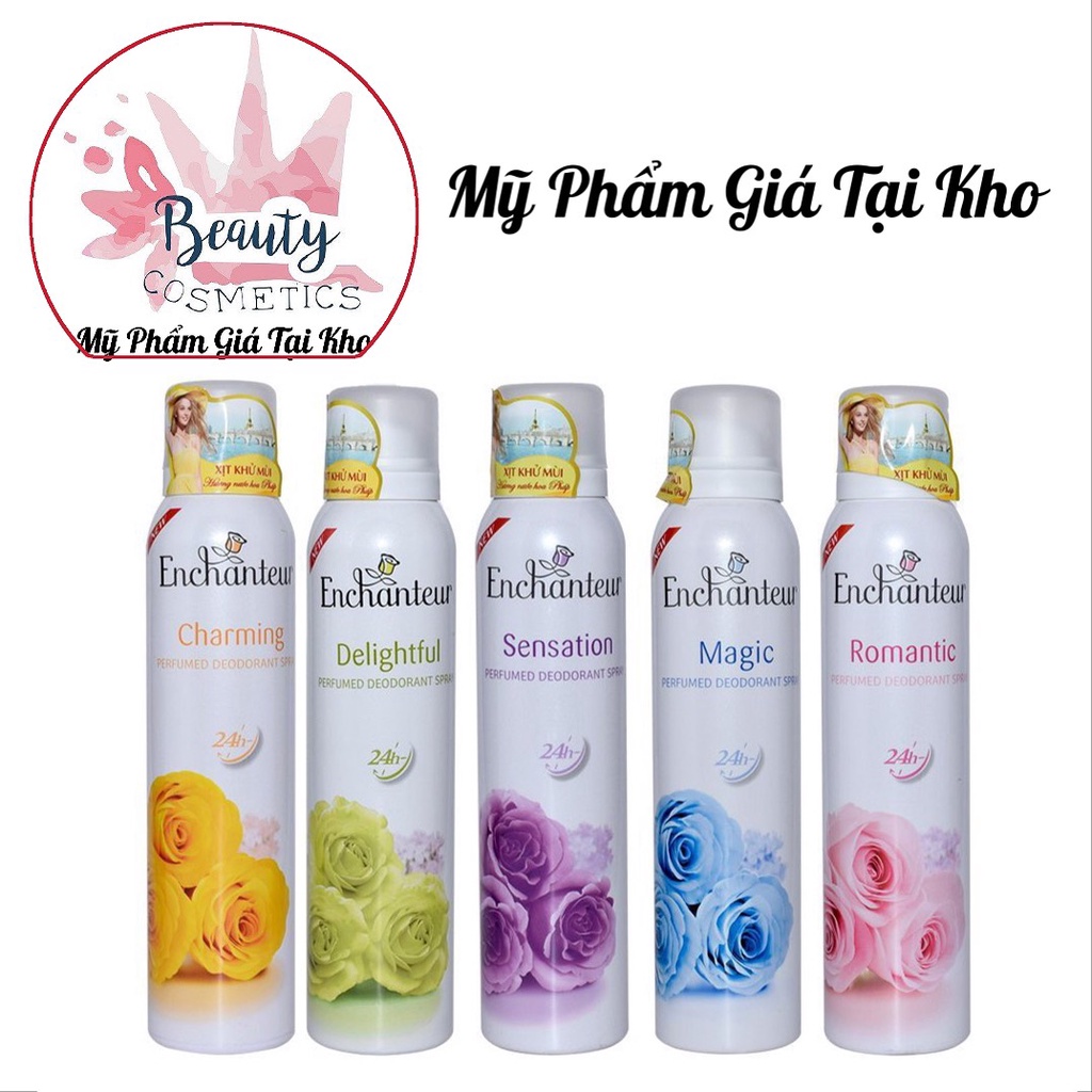 Xịt khử mùi Hương Nước Hoa Enchanteur 150ml