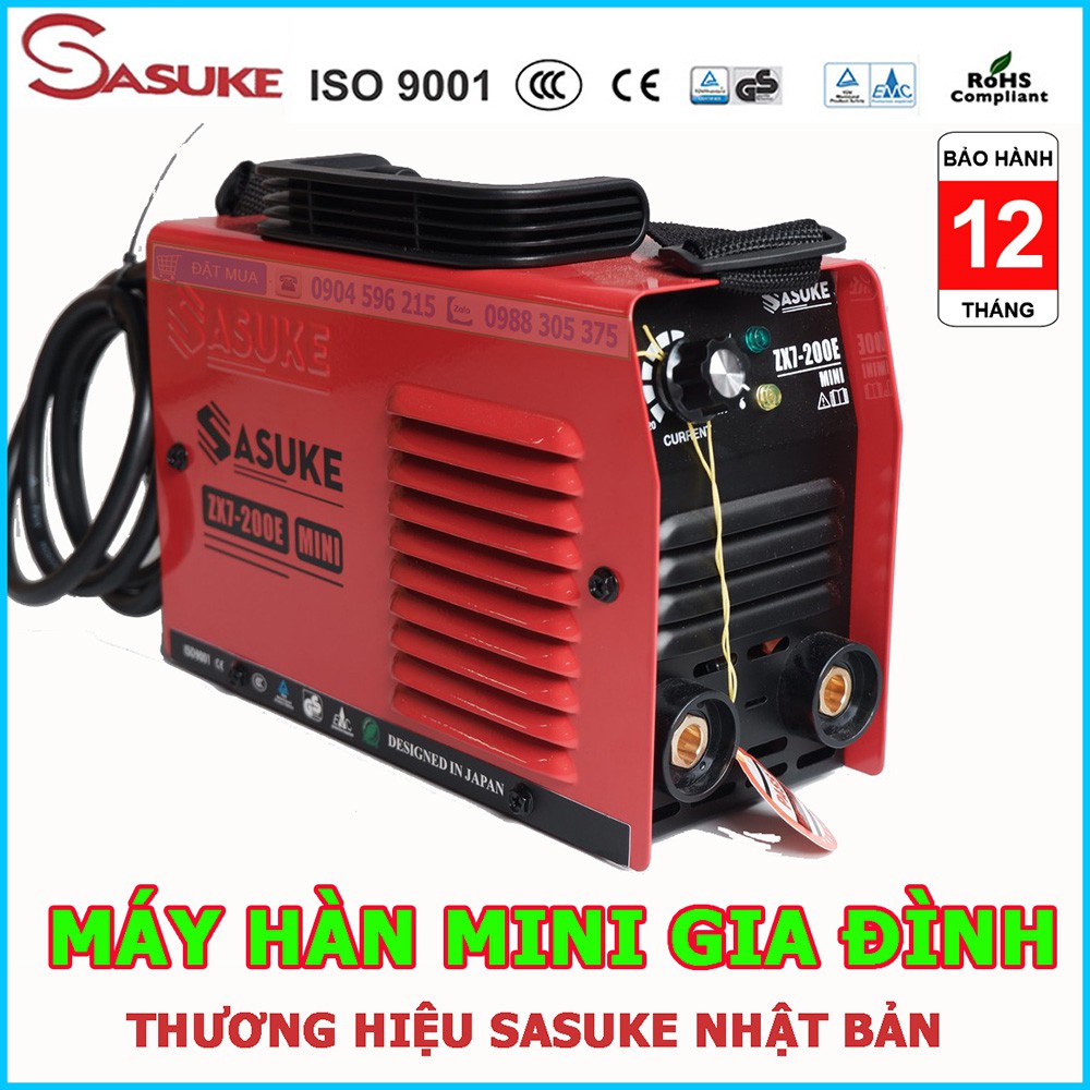 Máy Hàn Điện Tử Mini Inverter Sasuke mã ZX7-200E - Thương hiệu Nhật Bản