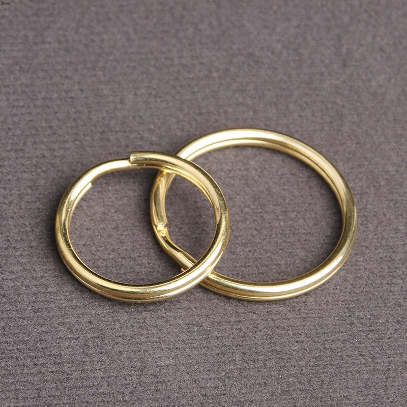 Yueying Móc Khóa Bằng Đồng Thau Nguyên Chất Hình Tròn Màu Xanh Lá Cây Hoàn Chỉnh