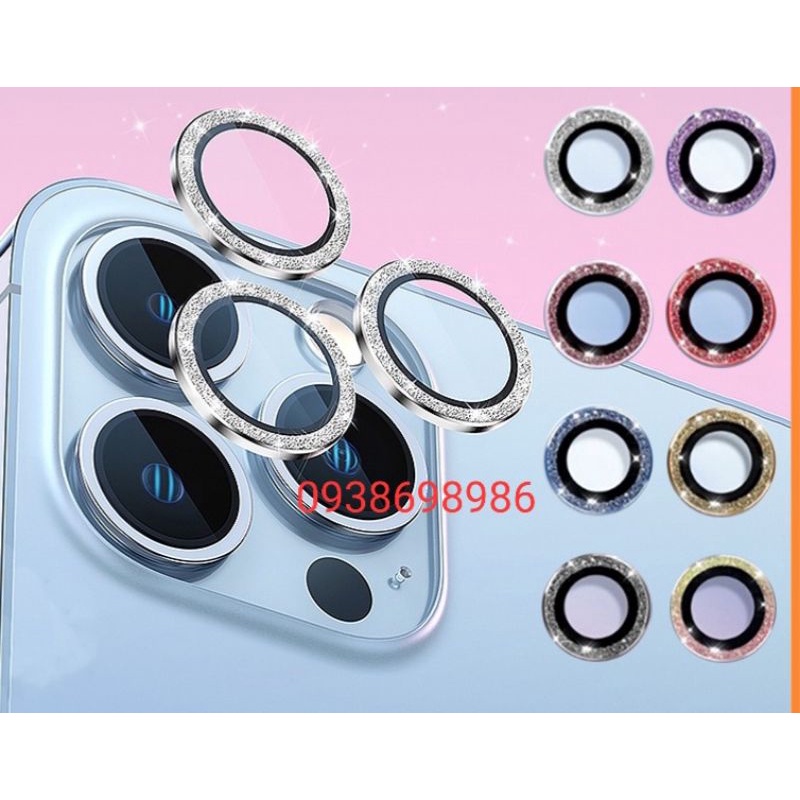 Lẻ 1 Miếng Dán Bảo Vệ Ống Kính Máy Ảnh Cho Iphone 13promax/13/13pro/11/11Pro/11Pro Max/12/12Mini nhũ đá