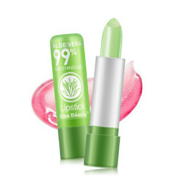 Son dưỡng lô hội làm hồng môi đổi màu giữ ẩm rất đẹp KissBeauty