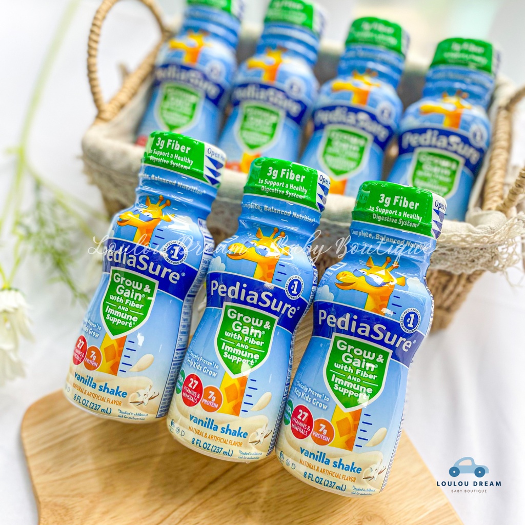 Sữa nước Pediasure Grow Gain With Fiber vị vani 237ml