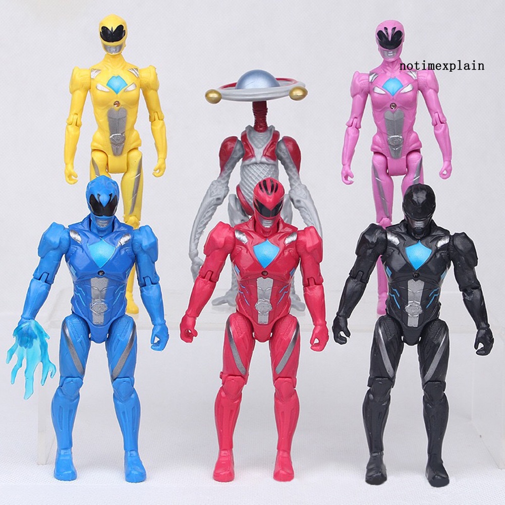 Set 6 mô hình nhân vật phim Power Rangers