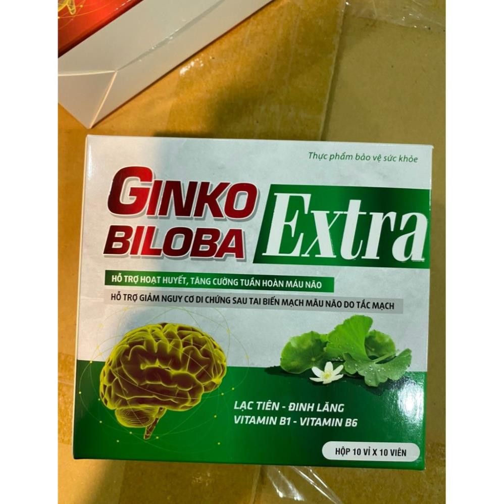 Ginkgo Biloba Extra cải thiện chứng mất ngủ hoạt huyết dưỡng não, đau đầu chóng mặt, ngủ không ngon giấc