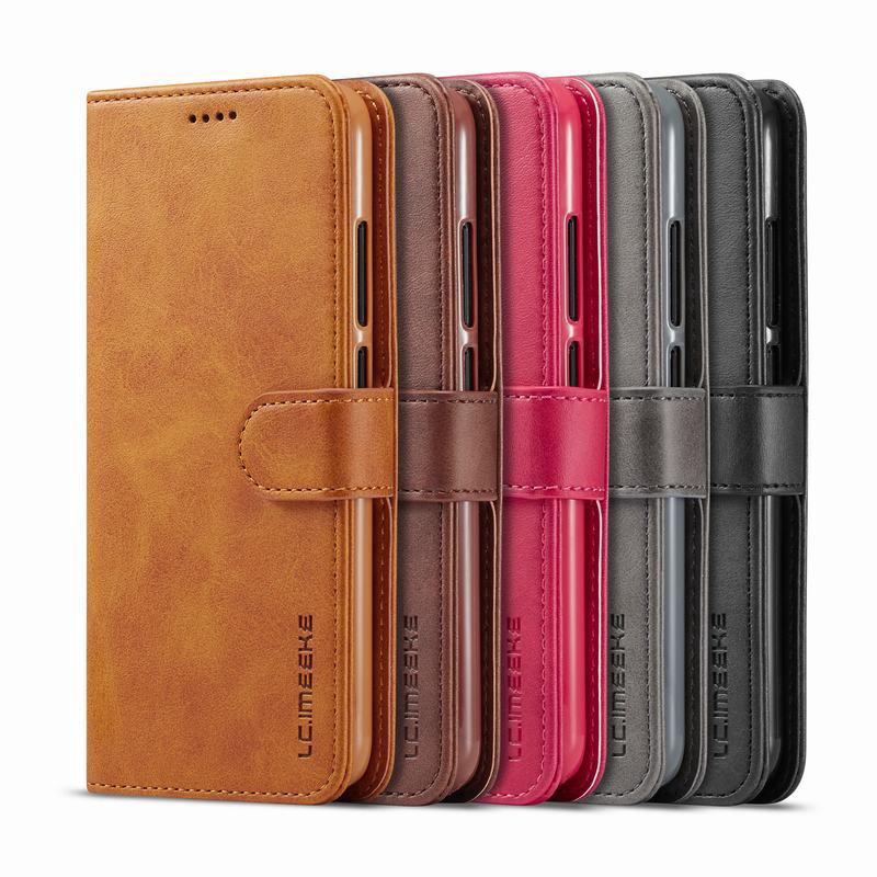 Ốp lưng da PU gập nút nam châm cho Xiaomi Redmi Note 7 / Note 7 Pro