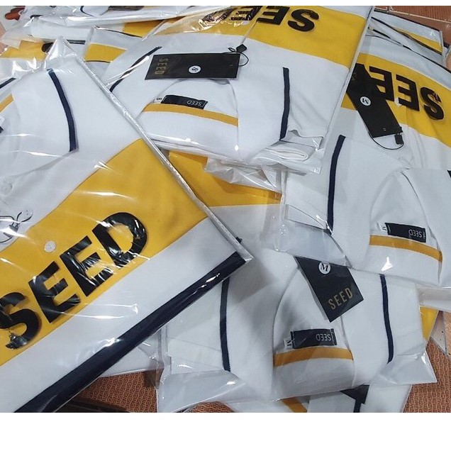 Áo Polo nam phối ngang vải cá sấu Cotton Trắng cổ bẻ xuất xịn,chuẩn form trẻ trung, thanh lịch. Áo POLO SEED | BigBuy360 - bigbuy360.vn
