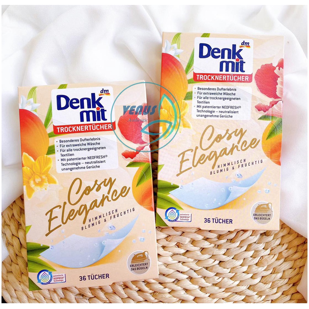 Giấy thơm quần áo Denkmit, Lenor Đức hương thơm tươi mát chống ẩm mốc - Hàng nội địa Đức