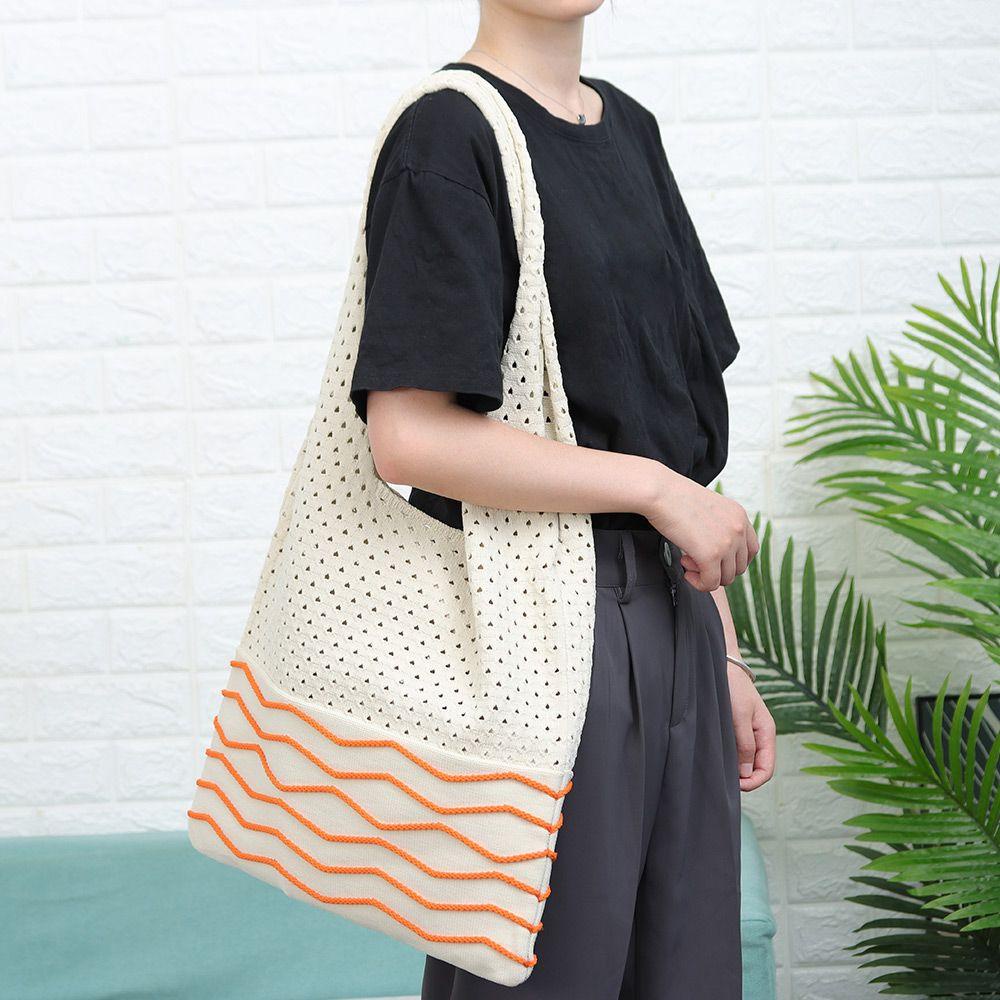 SOFTNESS Túi Xách Đan Len Cỡ Lớn Thời Trang Cho Nữ