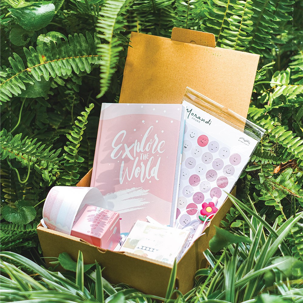 Planner Gift Set Combo: Sổ Explore - WashiTape - Sticker - Pen - Note