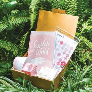 Planner gift set combo: sổ explore - washitape - sticker - pen - note